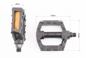 Педали BMX 9/16" (111x99x23mm) пластиковые, чёрные 205DU - фото 2
