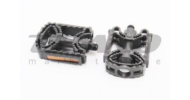 Педалі MTB 9/16" (113x78.5x23mm) пластикові, чорні PD-17 - фото 1