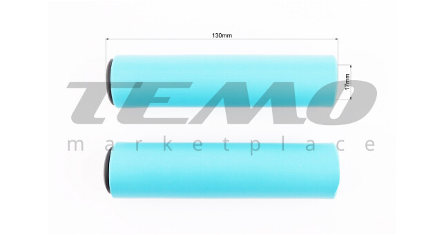 Ручки керма 130мм, пінорезинові, сині - фото 2