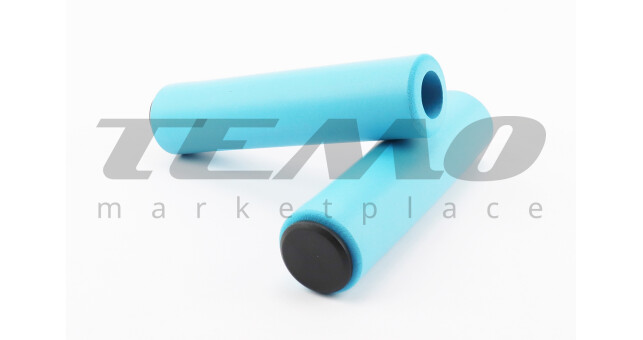 Ручки керма 130мм, пінорезинові, сині - фото 1