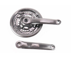 Шатуни "квадрат" 170мм, 42.34.24T MTB, чорні GR 02 (можливі потертості)