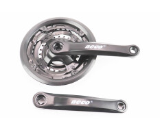 Шатуны "квадрат" 170мм, 42.34.24T MTB, чёрные NSP-3001