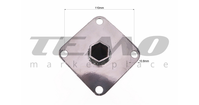 Ступица колеса на вал 23mm, 28см, 4отв.x110mm к-кт 2шт - фото 3