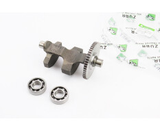 Вал балансировочный + шестерня Z-53, d-23mm + подшипник 6203-2шт 186F, запрессованный к-кт