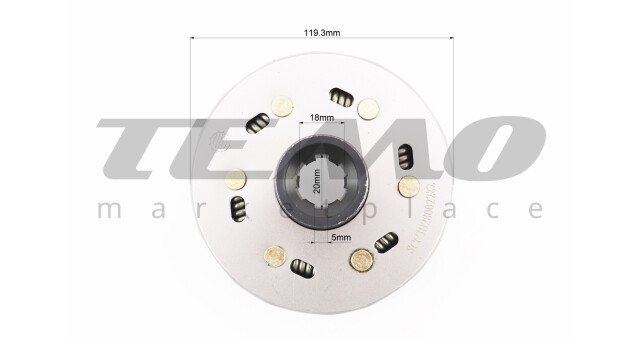 Сцепление в сборе (корзина d-20mm, внутренняя часть d-20mm) Тип 2 - фото 3