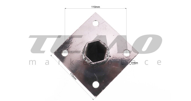 Ступица колеса на вал 32mm, 25см, 4отв.x110mm к-кт 2шт - фото 3