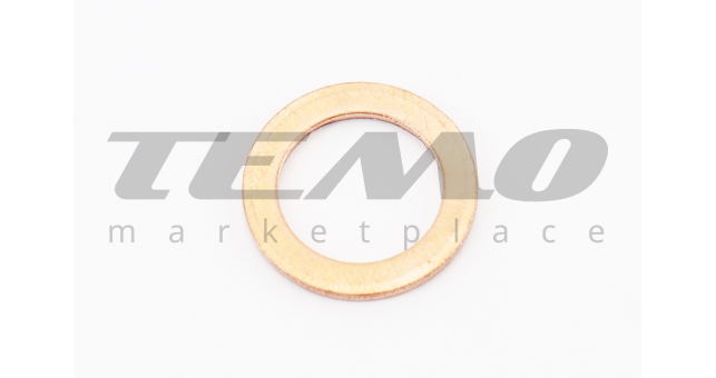 Шайба топливопровода низкого давления (медная) 12х18х1,5 - фото 1
