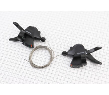 Перемикачі (манетка) 3x8 швидкості, чорні ALTUS SL-M315