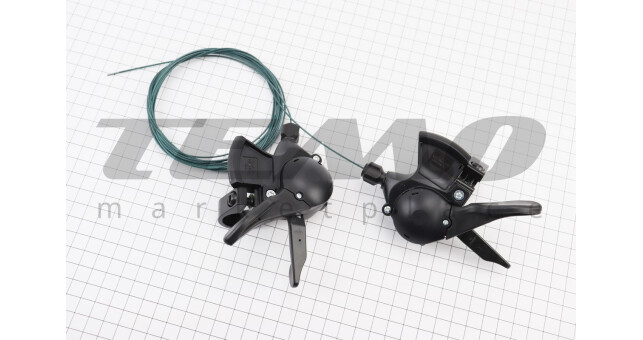 Перемикачі (манетка) 3x9 швидкості, чорні ALIVIO SL-M3100 - фото 2