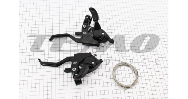 Перемикачі (моноблок) 3x8 швидкості, чорні ST-EF 500 - фото 3
