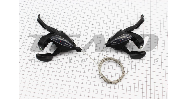 Перемикачі (моноблок) 3x8 швидкості, чорні ST-EF 500 - фото 1