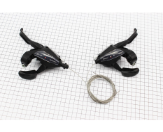Перемикачі (моноблок) 3x8 швидкості, чорні ST-EF 500
