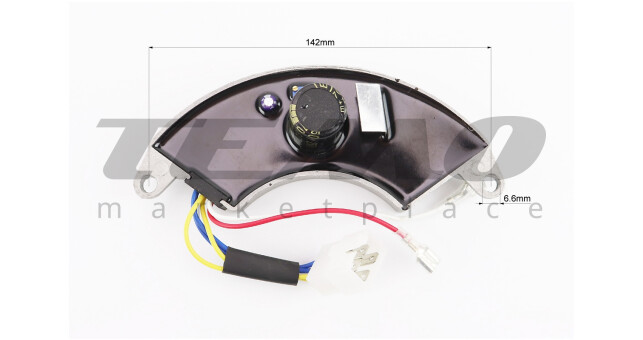 Реле напруги AVR однофазне 4-6кВт (корпус - сегмент, алюміній, контакти - 2 "мама" + 4 "тато", 250V, 470&micro;F) - фото 2