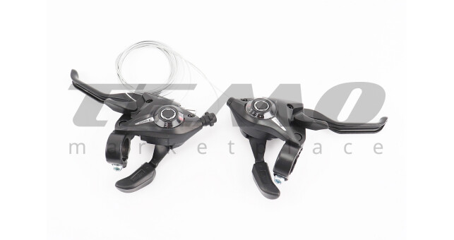 Перемикачі (моноблок) 3x7 швидкості, чорні копія (ST-EF 51) - фото 1