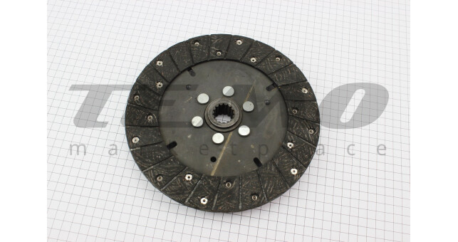Диск сцепления D-228mm, d-25mm, Z-15 к однодисковой корзине Jinma 200/204/240/244 (JY250.21.011) - фото 2