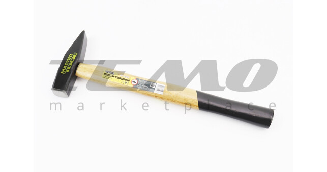 Молоток 300 г, рукоятка из дерева 02-0203 - фото 1