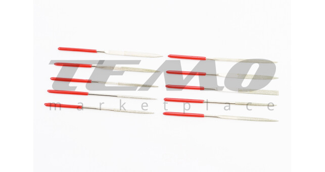 Набор алмазных надфилей 10шт, 140мм HT-3701 - фото 1