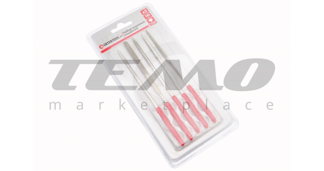 Набор алмазных надфилей 5шт, 140мм HT-3709 - фото 1