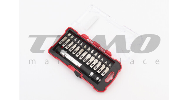 Набір скальпелів 13шт з тримачем HT-0524 - фото 1