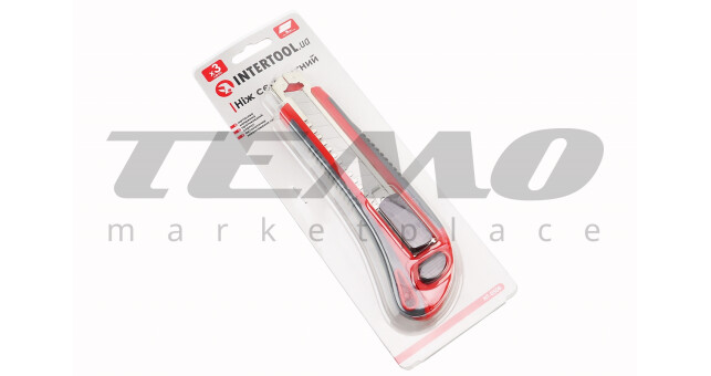 Нож сегментный 18мм, металлическая направляющая, противоскользящий корпус HT-0508 - фото 2