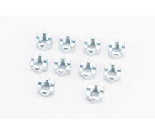 Гайка М10x1,5 корончаста 8 цб DIN935, к-кт 10шт