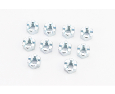 Гайка М10x1,5 корончаста 8 цб DIN935, к-кт 10шт