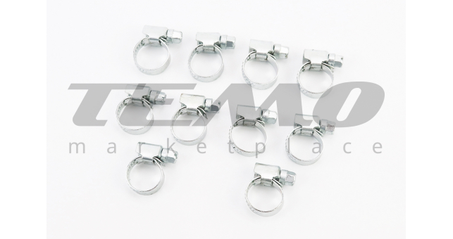 Хомут затяжной 10-16x9мм к-кт 10шт DIN3017-1 - фото 1