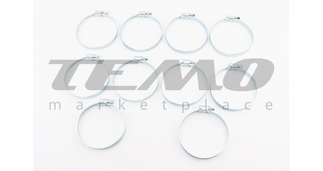 Хомут затяжний 60-80x9мм к-кт 10шт DIN3017-1 - фото 1