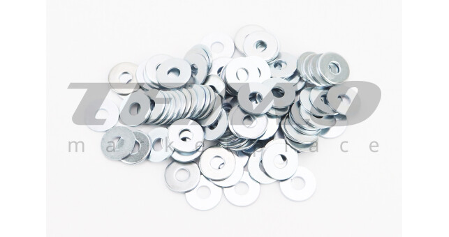 Шайба увеличенная 6x18x1,6мм DIN9021, к-кт 100шт - фото 1