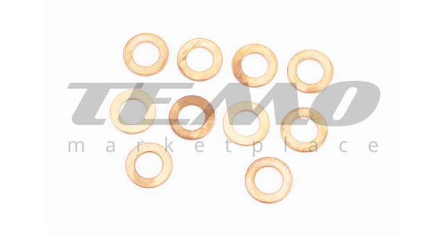 Шайба мідна 10x18x1,5мм DIN7603A, к-кт 10шт - фото 1