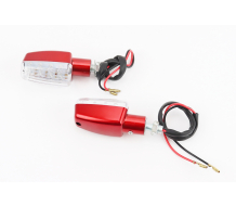 Поворот диодный LED ПРЯМОУГОЛЬНИК КРАСНЫЙ , 2шт