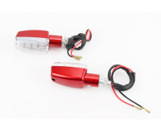 Поворот диодный LED ПРЯМОУГОЛЬНИК КРАСНЫЙ , 2шт