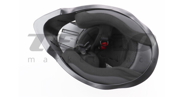 Шлем для мотоцикла кроссовый эндуро АТV BLD-819-7 L 59-60 см Чёрный глянец с бело-серым рисунком - фото 5