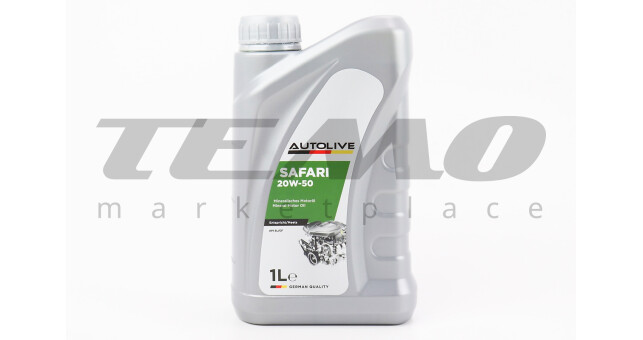 Олива 4T 20W-50 - мінеральна універсальна "Safari", 1L - фото 1