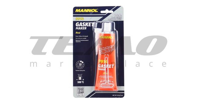 Герметик силиконовый высокотемпературный КРАСНЫЙ &quot;Gasket Maker RED&quot; 85g - фото 1