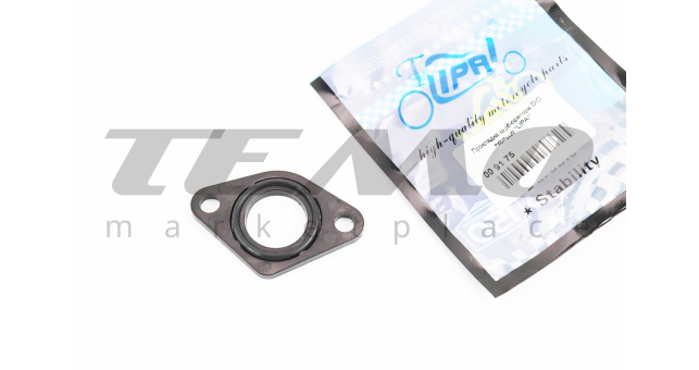 Прокладка патрубка карбюратора Honda DIO AF18/27 (пластмасс) d-18mm + манжет - фото 1