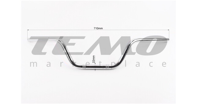 Руль L-710 мм - фото 3