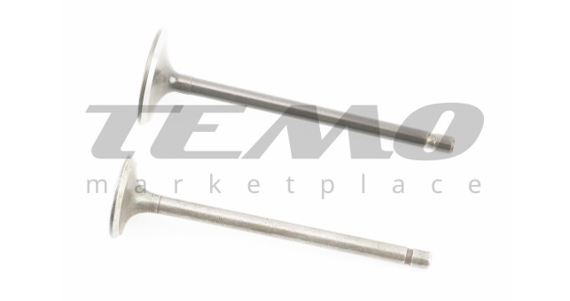 Клапана выпускной (h-91,5; d-25), впускной (h-92; d-30) к-кт 2шт 150сc - фото 1