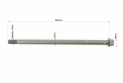 Loncin LX250-15 Ось колеса заднего d15mm; L290mm - фото 2