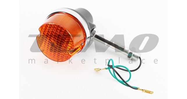 Поворот з кронштейном, колір обідка-"ХРОМ" (коротка ніжка) - фото 1