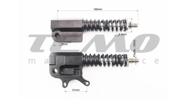 Амортизатори передні чорні Т4 електросамокат - фото 2