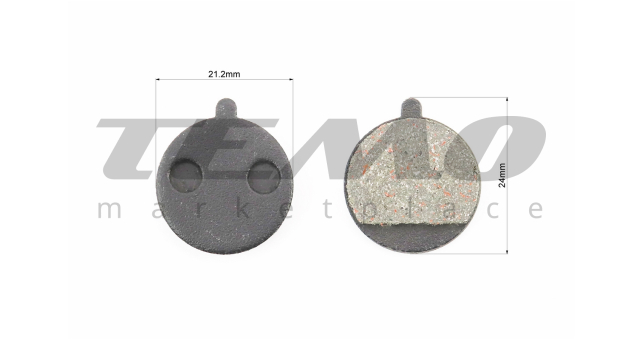 Тормозные колодки Disk-brake (Xiaomi Mijia M365 Pro, Kugoo M4,M4 Pro), чёрные YL-1063 - фото 2