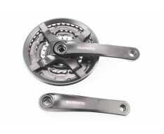 Шатуни "квадрат" 165мм, 42.34.24T MTB, алюмінієві, чорні FC-TY501