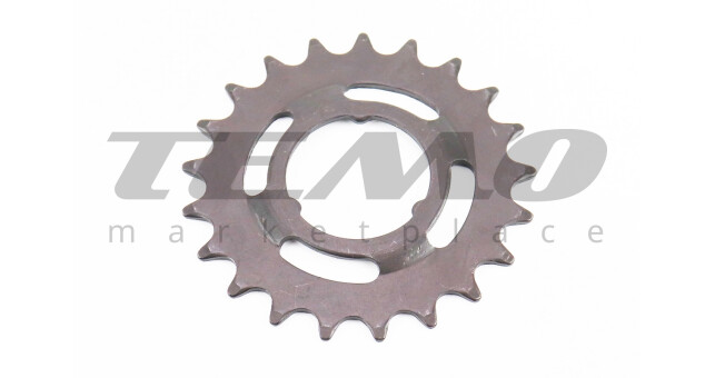 Звезда задняя ХВЗ 21T, чёрная, Master - фото 1