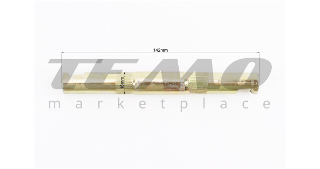 Каретка ХВЗ 142мм під клин, пром-підшипники (16*35*14) "6902 2RS" - фото 2