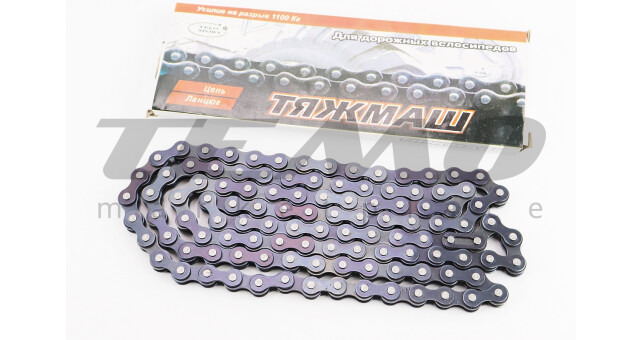 Ланцюг приводний 1/2х1/8х112L 1 швидкість, чорна (ТяжМаш) - фото 1