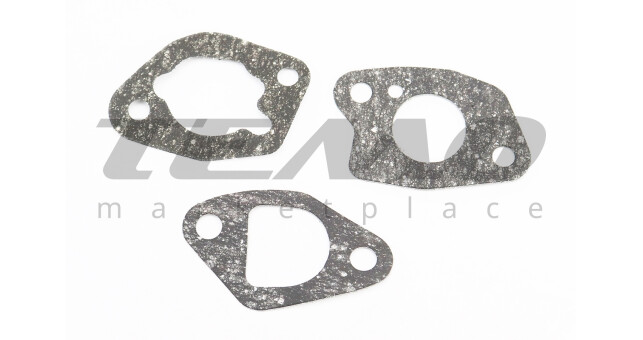 Прокладки карбюратора 168F/170F, к-кт 3 деталі (пароніт) - фото 1