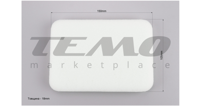 Фільтр повітряний - елемент (поролон 150х105х18mm) для генератора 4-6кВт - фото 2