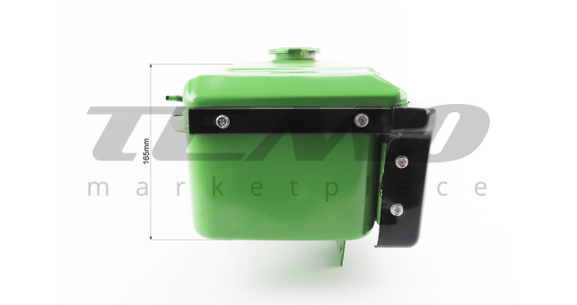 Бак паливний R175A/R180NM 260x190x165 мм виступаюча горловина отвір під шланг паливний + фара - фото 4