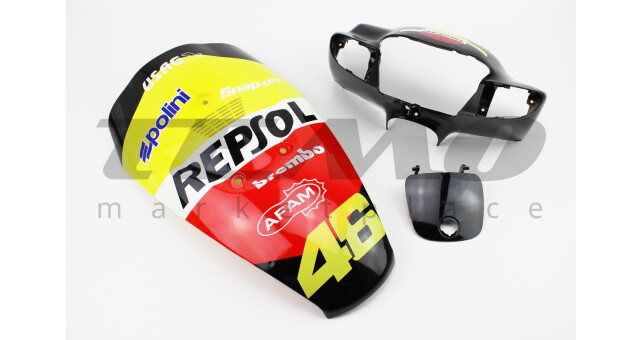 Пластик Suzuki LET'SIII к-кт крашеные 5 деталей TUNING - фото 3